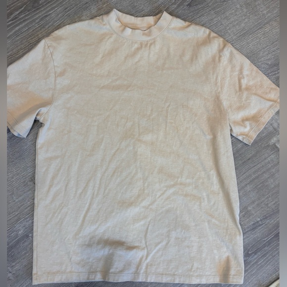 Topman Other - 3 for $10 topman Beige Short Sleeve Men’s T-Shirt High Crew Nick NWOT Size Small